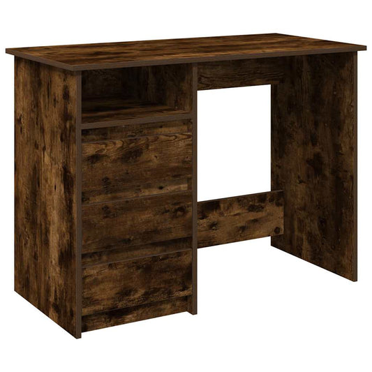 Desk Smoked Oak 102x50x75 cm Engineered Wood Desk Smoked Oak 102x50x75 cm Engineered Wood