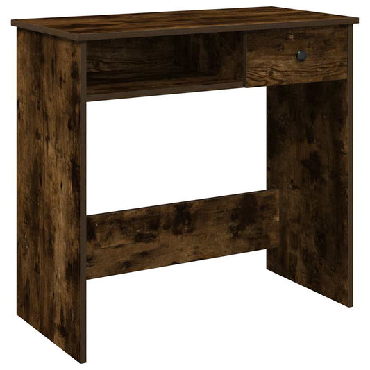 Desk Smoked Oak 80x40x75 cm Engineered Wood Desk Smoked Oak 80x40x75 cm Engineered Wood