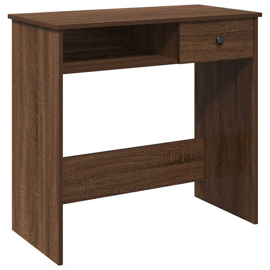 Desk Brown Oak 80x40x75 cm Engineered Wood Desk Brown Oak 80x40x75 cm Engineered Wood
