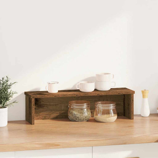 Kitchen Rack Stackable Old Wood 50x15x16 cm Engineered Wood Kitchen Rack Stackable Old Wood 50x15x16 cm Engineered Wood