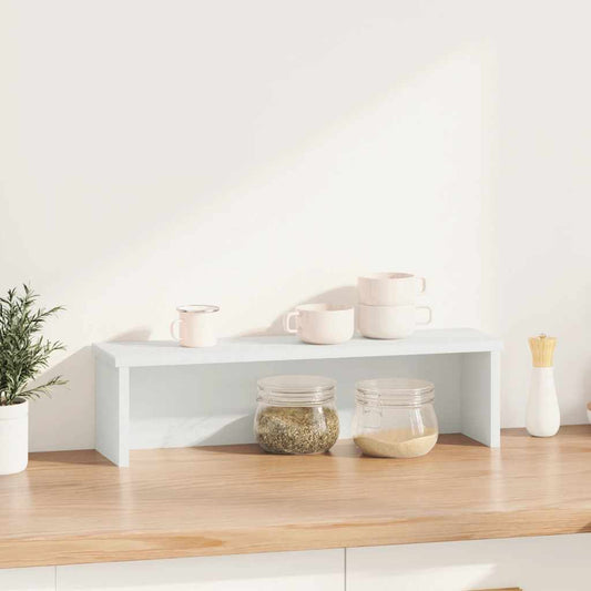 Kitchen Rack Stackable White 60x15x16 cm Engineered Wood Kitchen Rack Stackable White 60x15x16 cm Engineered Wood