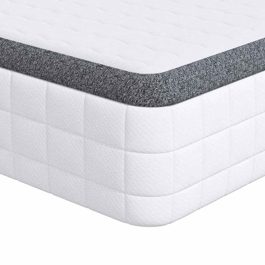 Mattress 2 pcs White and Grey 60 x 200 cm Bonell Spring Mattress 2 pcs White and Grey 60 x 200 cm Bonell Spring