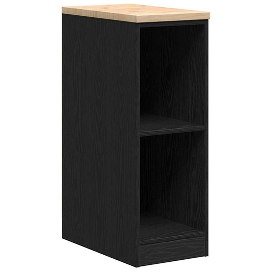 Garage Storage Cabinet Black 30x51x85 cm Solid Wood Pine Garage Storage Cabinet Black 30x51x85 cm Solid Wood Pine