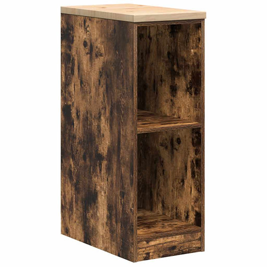 Garage Storage Cabinet Smoked Oak 30x51x85 cm Solid Wood Pine Garage Storage Cabinet Smoked Oak 30x51x85 cm Solid Wood Pine