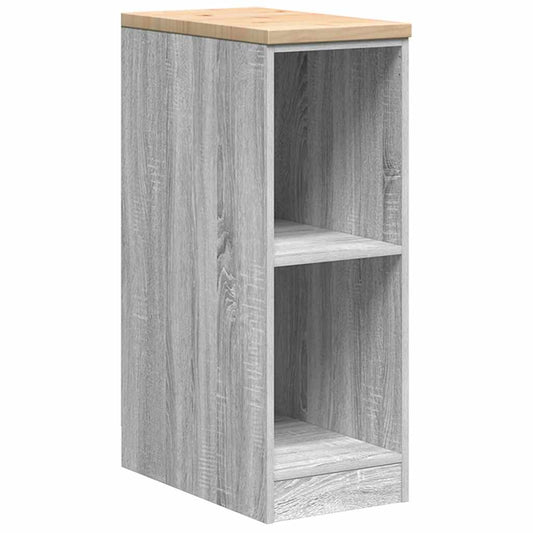 Garage Storage Cabinet Grey Sonoma 30x51x85 cm Solid Wood Pine Garage Storage Cabinet Grey Sonoma 30x51x85 cm Solid Wood Pine