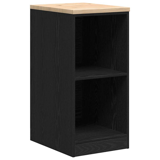 Garage Storage Cabinet Black 40x51x85 cm Solid Wood Pine Garage Storage Cabinet Black 40x51x85 cm Solid Wood Pine