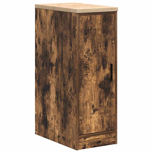 Garage Storage Cabinet Smoked Oak 30x51x85 cm Solid Wood Pine Garage Storage Cabinet Smoked Oak 30x51x85 cm Solid Wood Pine