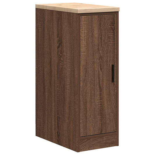 Garage Storage Cabinet Brown Oak 30x51x85 cm Solid Wood Pine Garage Storage Cabinet Brown Oak 30x51x85 cm Solid Wood Pine