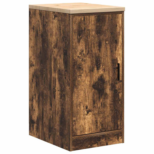 Garage Storage Cabinet Smoked Oak 40x51x85 cm Solid Wood Pine Garage Storage Cabinet Smoked Oak 40x51x85 cm Solid Wood Pine