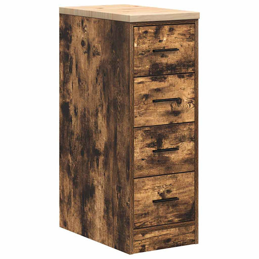 Garage Storage Cabinet Smoked Oak 30x51x85 cm Solid Wood Pine Garage Storage Cabinet Smoked Oak 30x51x85 cm Solid Wood Pine
