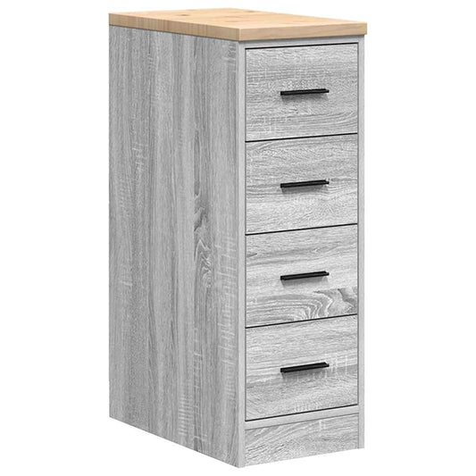 Garage Storage Cabinet Grey Sonoma 30x51x85 cm Solid Wood Pine Garage Storage Cabinet Grey Sonoma 30x51x85 cm Solid Wood Pine