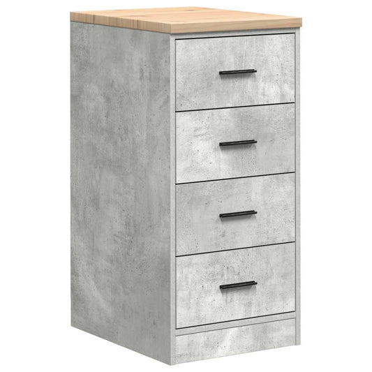 Garage Storage Cabinet Concrete Grey 40x51x85 cm Solid Wood Pine Garage Storage Cabinet Concrete Grey 40x51x85 cm Solid Wood Pine