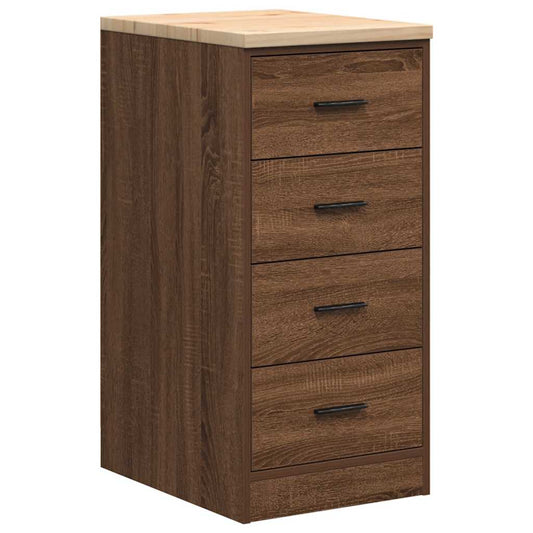 Garage Storage Cabinet Brown Oak 40x51x85 cm Solid Wood Pine Garage Storage Cabinet Brown Oak 40x51x85 cm Solid Wood Pine