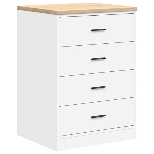 Garage Storage Cabinet White 60x51x85 cm Solid Wood Pine Garage Storage Cabinet White 60x51x85 cm Solid Wood Pine