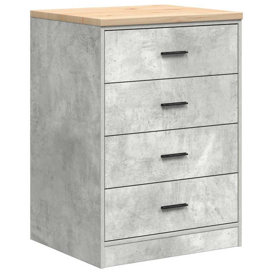 Garage Storage Cabinet Concrete Grey 60x51x85 cm Solid Wood Pine Garage Storage Cabinet Concrete Grey 60x51x85 cm Solid Wood Pine