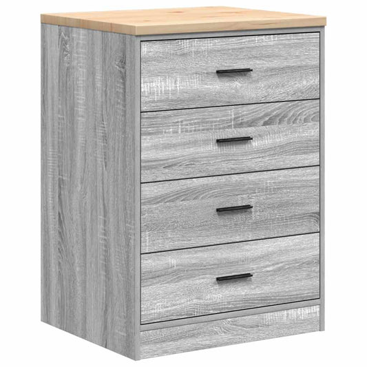 Garage Storage Cabinet Grey Sonoma 60x51x85 cm Solid Wood Pine Garage Storage Cabinet Grey Sonoma 60x51x85 cm Solid Wood Pine