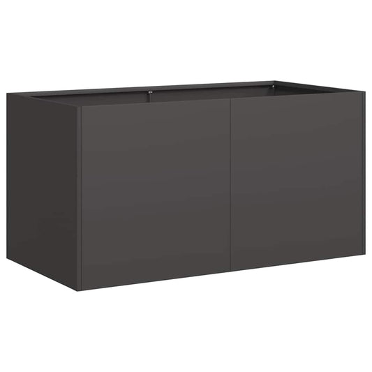 Planter Black 80x40x40 cm Cold-rolled Steel Planter Black 80x40x40 cm Cold-rolled Steel