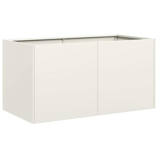 Planter White 80x40x40 cm Cold-rolled Steel Planter White 80x40x40 cm Cold-rolled Steel