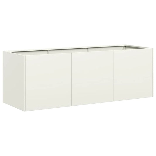 Planter White 120x40x40 cm Cold-rolled Steel Planter White 120x40x40 cm Cold-rolled Steel