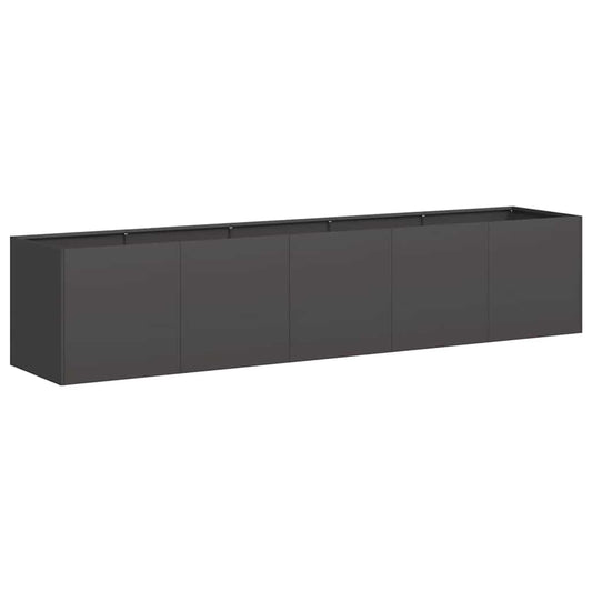 Planter Black 200x40x40 cm Cold-rolled Steel Planter Black 200x40x40 cm Cold-rolled Steel