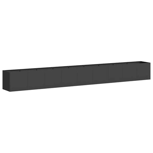 Planter Black 360x40x40 cm Cold-rolled Steel Planter Black 360x40x40 cm Cold-rolled Steel