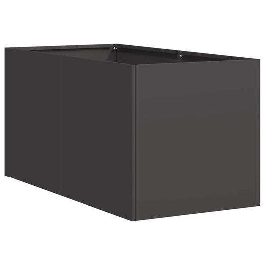 Planter Black 40x80x40 cm Cold-rolled Steel Planter Black 40x80x40 cm Cold-rolled Steel