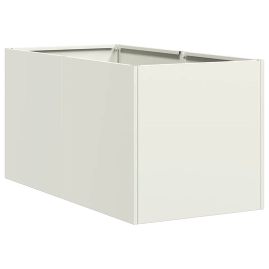 Planter White 40x80x40 cm Cold-rolled Steel Planter White 40x80x40 cm Cold-rolled Steel