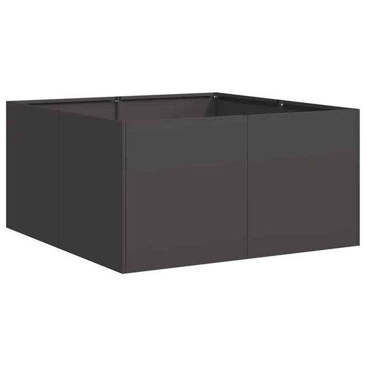 Planter Black 80x80x40 cm Cold-rolled Steel Planter Black 80x80x40 cm Cold-rolled Steel