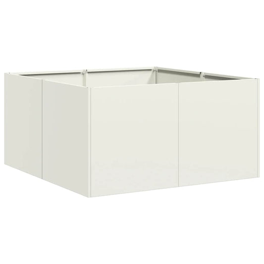 Planter White 80x80x40 cm Cold-rolled Steel Planter White 80x80x40 cm Cold-rolled Steel