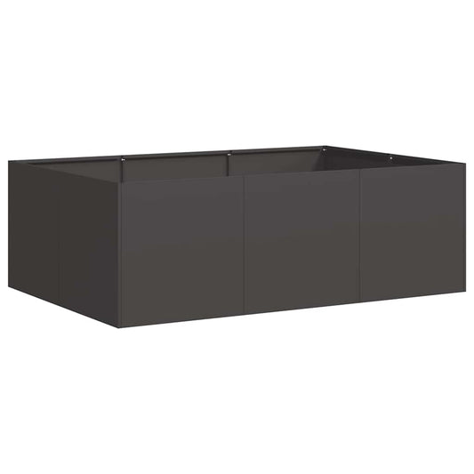 Planter Black 120x80x40 cm Steel Planter Black 120x80x40 cm Steel