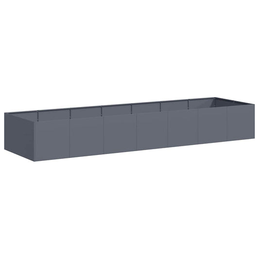 Planter Anthracite 280x80x40 cm Steel Planter Anthracite 280x80x40 cm Steel