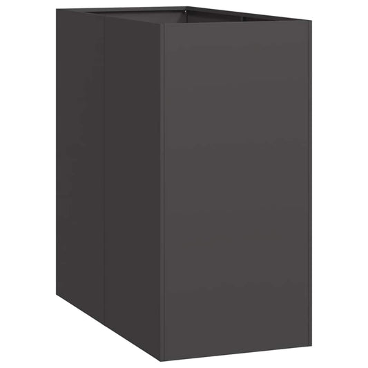 Planter Black 40x80x80 cm Steel Planter Black 40x80x80 cm Steel