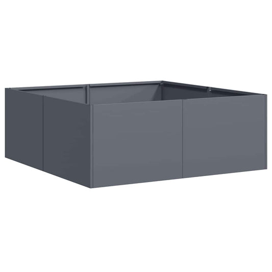 Planter Anthracite 80x80x30 cm Steel Planter Anthracite 80x80x30 cm Steel