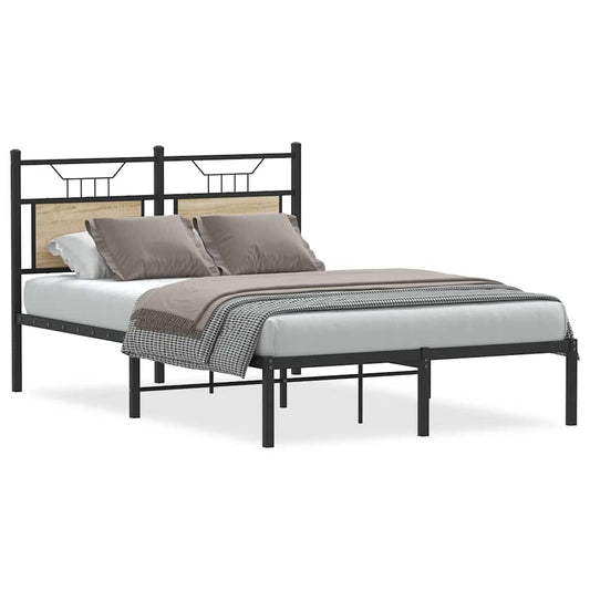 Bed Frame without Mattress Sonoma Oak 120x200 cm Engineered Wood Bed Frame without Mattress Sonoma Oak 120x200 cm Engineered Wood