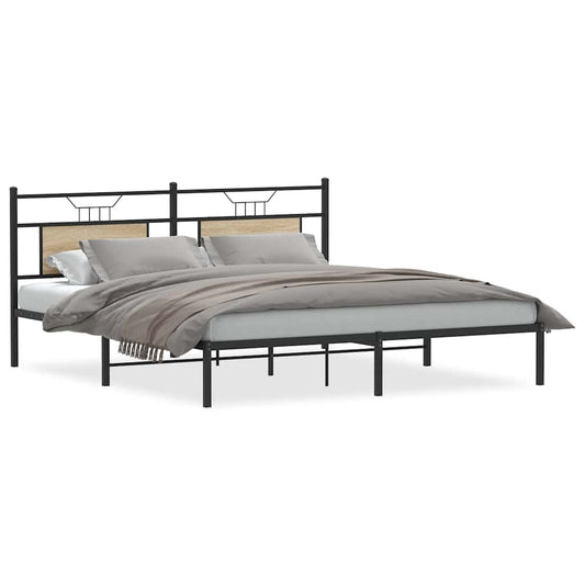 Bed Frame without Mattress Sonoma Oak 160x200 cm Engineered Wood Bed Frame without Mattress Sonoma Oak 160x200 cm Engineered Wood