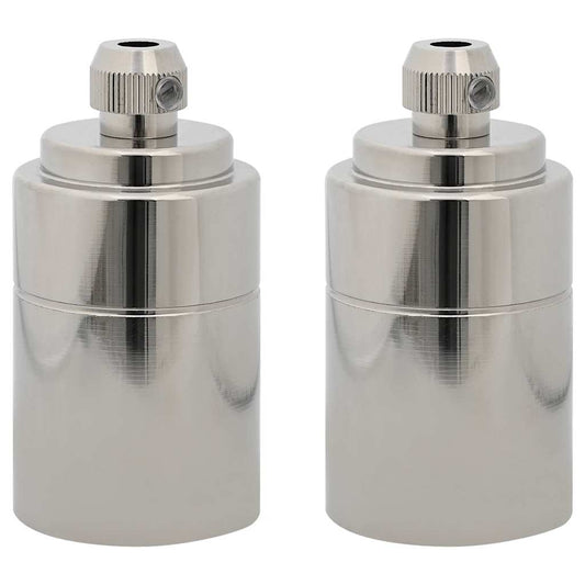 Lamp Holders 2 pcs Satin Nickel E27 Lamp Holders 2 pcs Satin Nickel E27