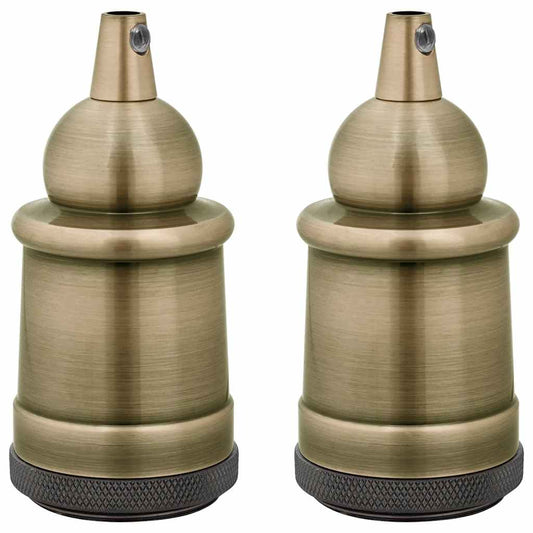 Lamp Holders 2 pcs Bronze E27 Lamp Holders 2 pcs Bronze E27