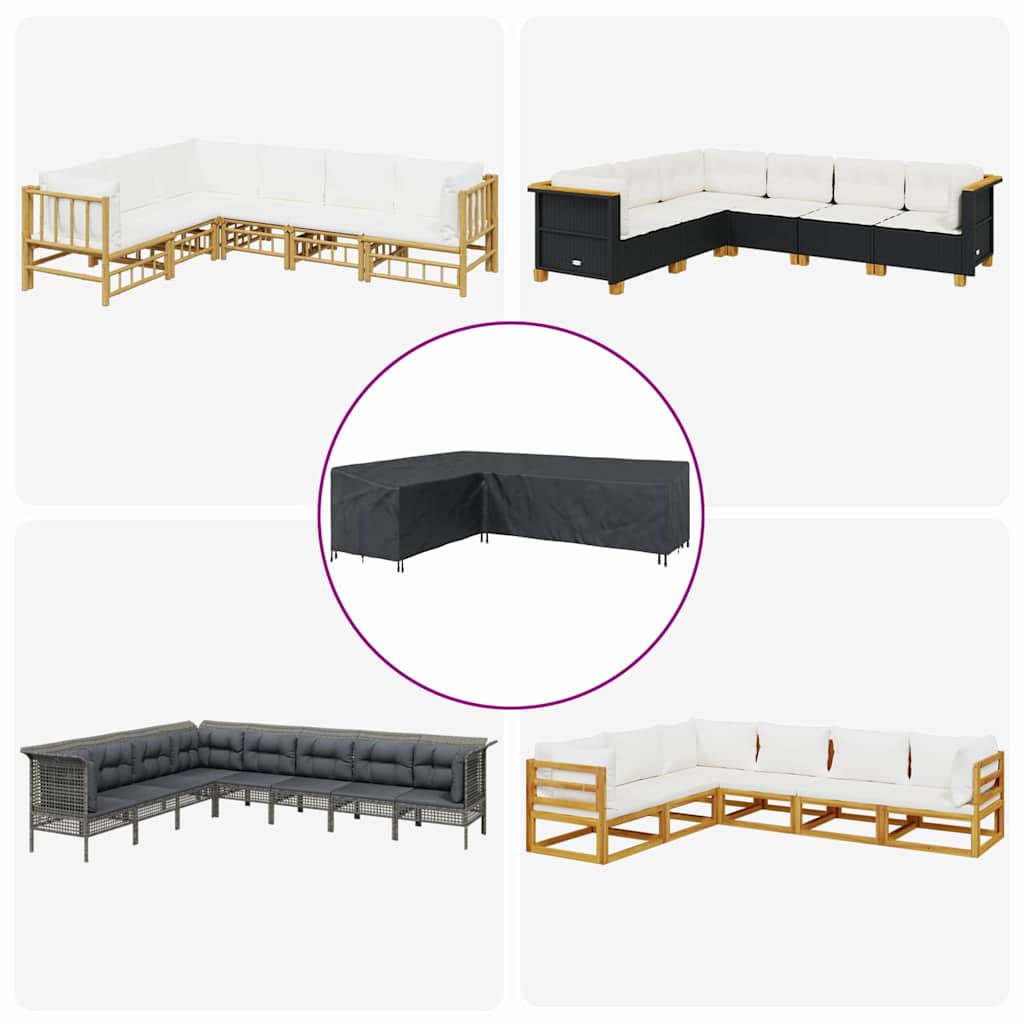 Furniture Cover Black 286 x 222 x 80 cm
