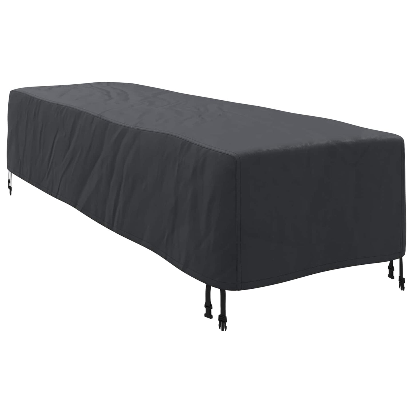Loungers Cover Plain Black 74 x 210 x 40 cm Fabric