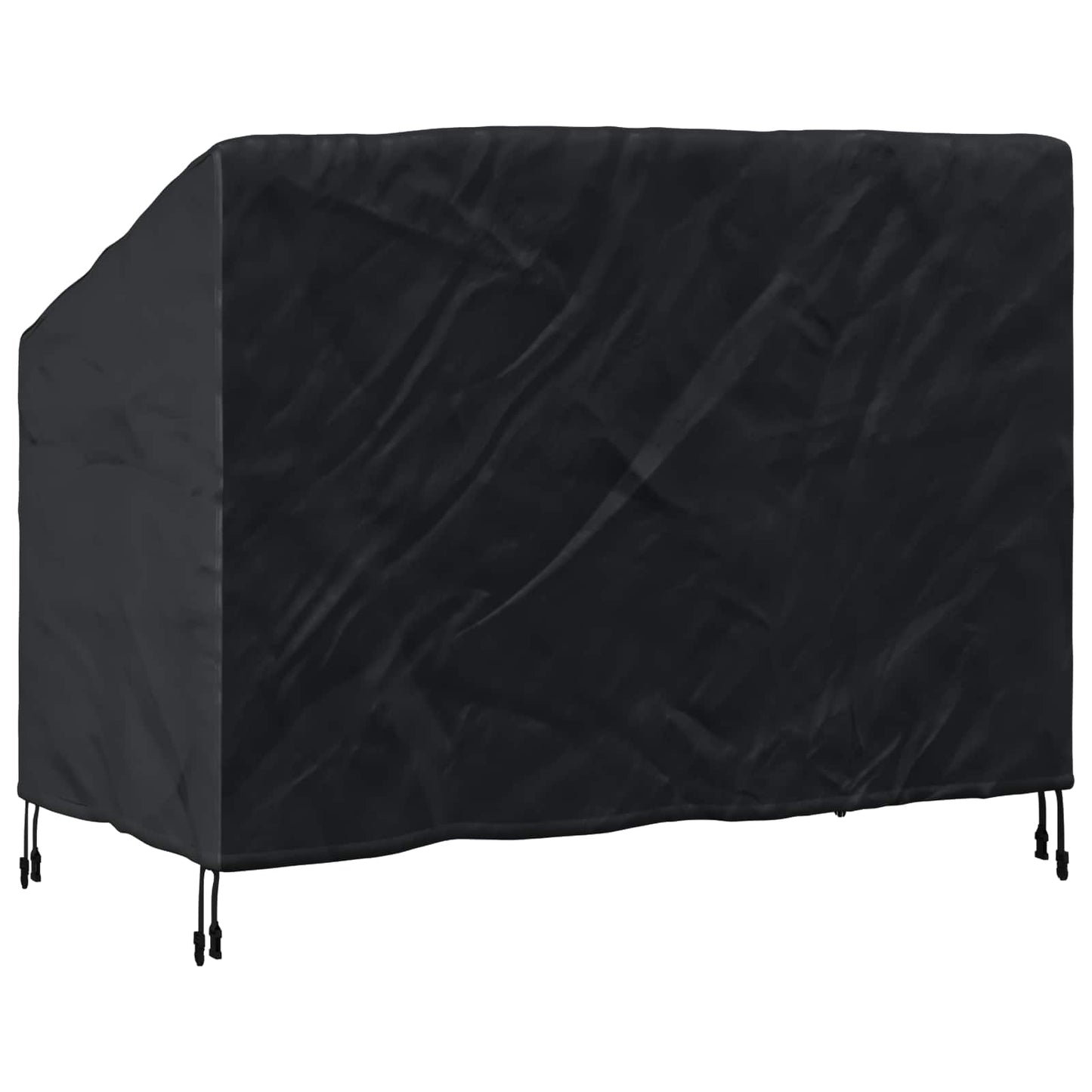 Garden Bench Cover Black 134 x 70 x 65 / 94 cm 420D Oxford Fbric