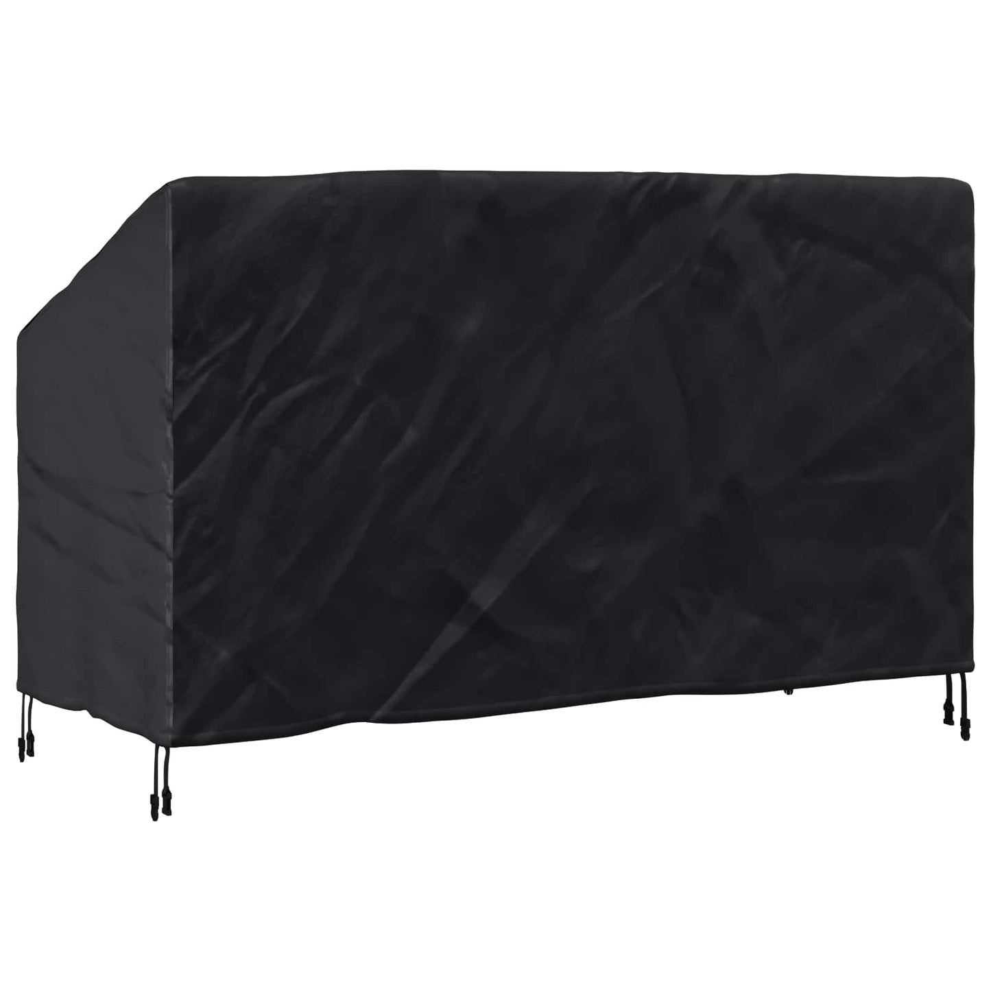 Garden Bench Cover Black 165 x 70 x 65 / 94 cm 420D Oxford Fbric