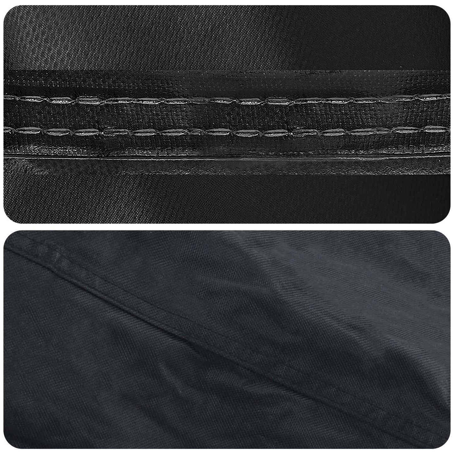 Table Cover Plain Black 112 x 112 x 15 cm Fabric