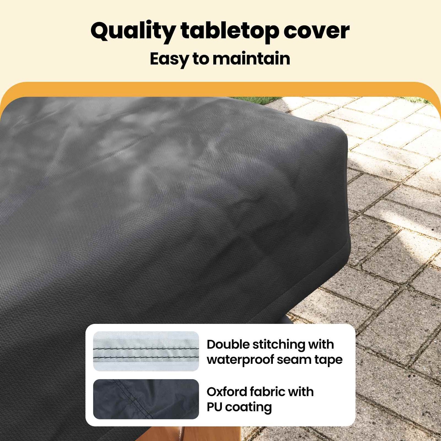 Table Cover Plain Black 162 x 92 x 15 cm Fabric