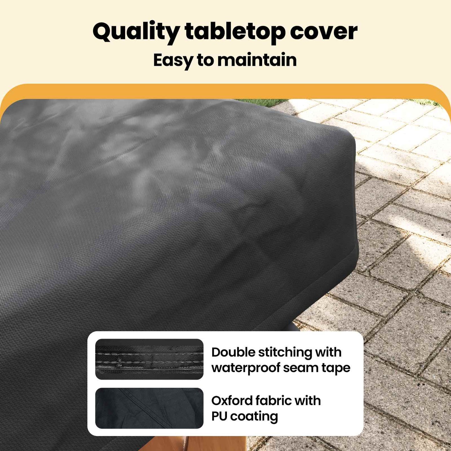 Table Cover Plain Black 162 x 92 x 15 cm Fabric