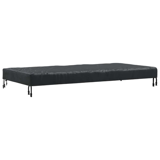 Table Cover Plain Black 182 x 102 x 15 cm Fabric Table Cover Plain Black 182 x 102 x 15 cm Fabric