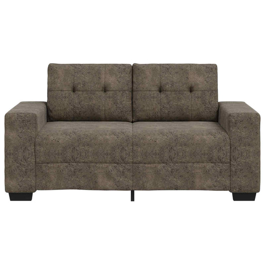 Loveseat Sofa with Cushion Dark grey Faux leather Loveseat Sofa with Cushion Dark grey Faux leather