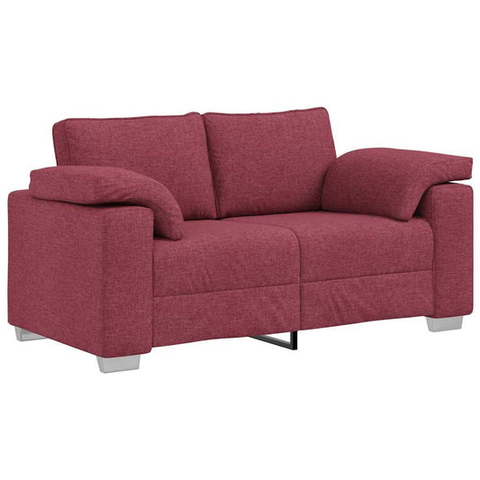 Sofa Wine Red 160 x 77 x 82 cm Fabric Sofa Wine Red 160 x 77 x 82 cm Fabric