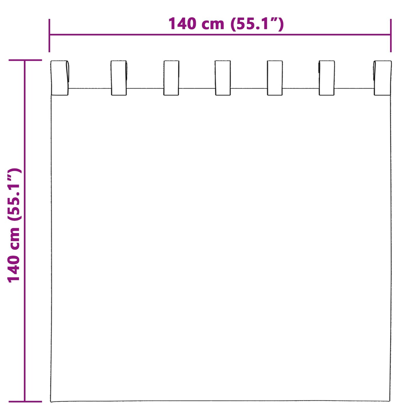 Blackout Curtains 2 pcs Light Grey 140 x 140 cm Velvet