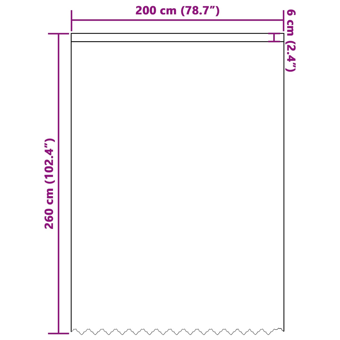 Lace Curtain with Curtains Floral White 260x200cm Polyester