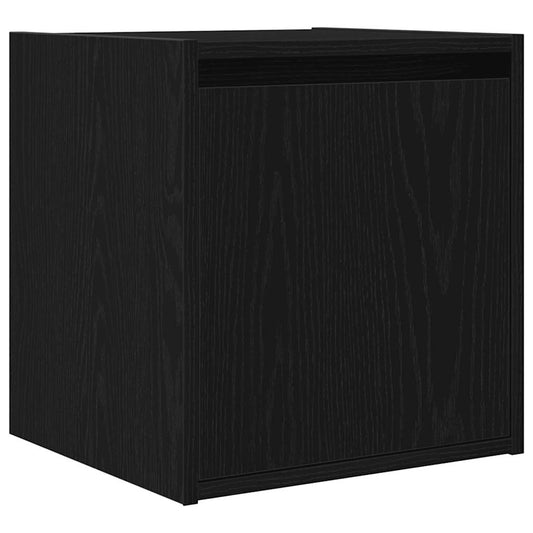 Wall-Mounted Bedside Cabinet Black 38x34x40 cm Wall-Mounted Bedside Cabinet Black 38x34x40 cm